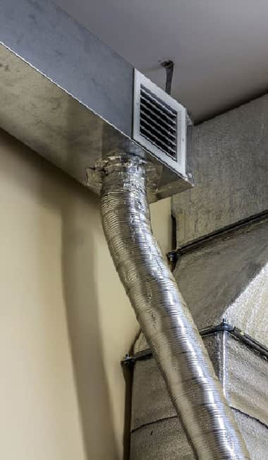 Images of heating system ducts and cooling ducts