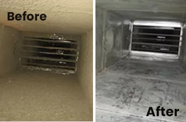 duct cleaning Before and After